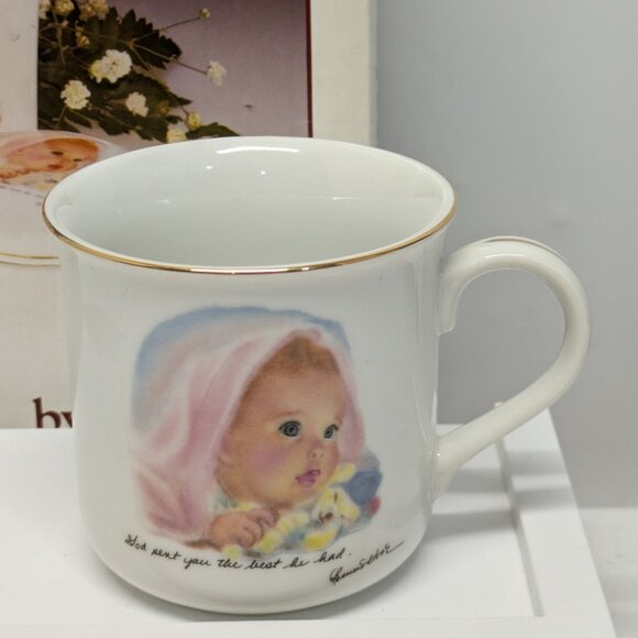 Vintage 1984 Baby's First Gift Set - Bowl, Cup, Tumbler & Pin Box - Picture 7 of 15